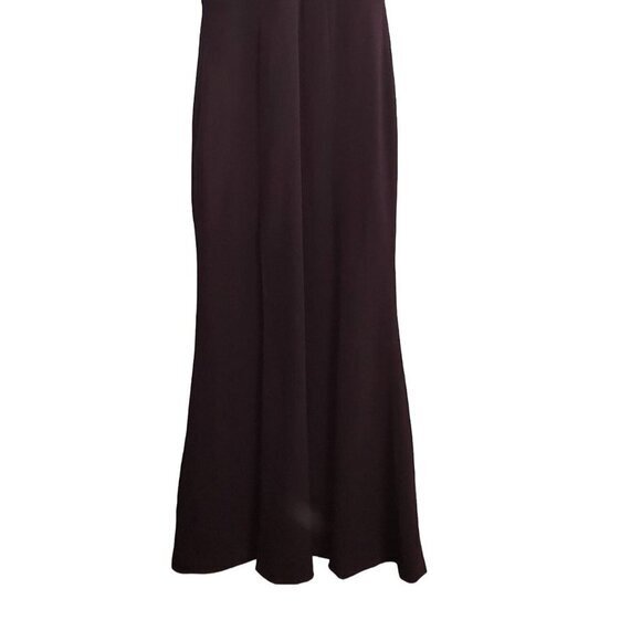 Dress the Population Trumpet Fit-and-Flare Maxi Dress Gown Purple Eggplant Plum - Picture 16 of 16